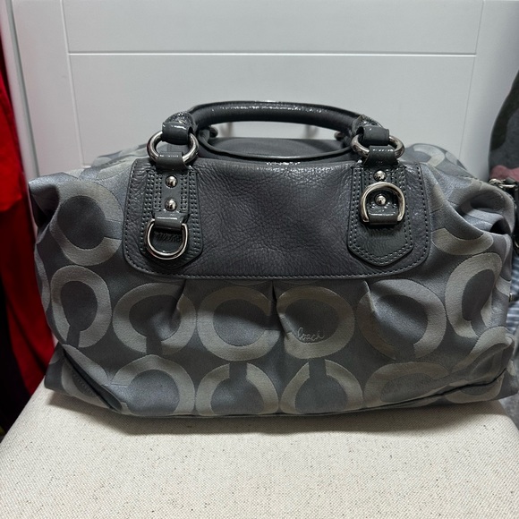 Gray Coach Signature Bag - Picture 2 of 13